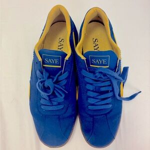 Saye Vegan Blue and Yellow Sneakers